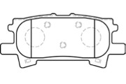 BP-9088 Sada brzdových destiček, kotoučová brzda KAVO PARTS