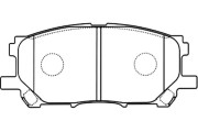 BP-9090 Sada brzdových destiček, kotoučová brzda KAVO PARTS