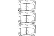 BP-9099 Sada brzdových destiček, kotoučová brzda KAVO PARTS