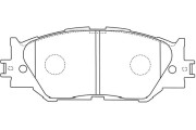 BP-9114 Sada brzdových destiček, kotoučová brzda KAVO PARTS