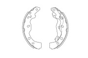 BS-8936 Sada brzdových čelistí KAVO PARTS