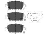 KBP-2040 Sada brzdových destiček, kotoučová brzda KAVO PARTS