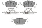 KBP-2067 Sada brzdových destiček, kotoučová brzda KAVO PARTS