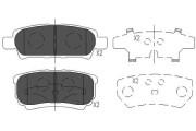 KBP-5518 Sada brzdových destiček, kotoučová brzda KAVO PARTS