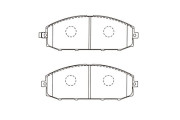 KBP-6610 Sada brzdových destiček, kotoučová brzda KAVO PARTS