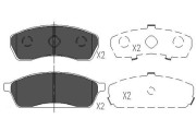 KBP-8014 Sada brzdových destiček, kotoučová brzda KAVO PARTS