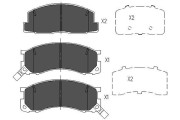 KBP-9040 Sada brzdových destiček, kotoučová brzda KAVO PARTS