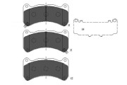 KBP-9113 Sada brzdových destiček, kotoučová brzda KAVO PARTS