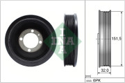 544 0123 10 Řemenice, klikový hřídel Schaeffler INA