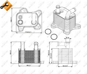 31342 Olejový chladič, motorový olej EASY FIT NRF