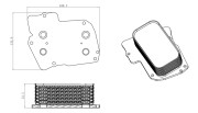 31826 Olejový chladič, motorový olej EASY FIT NRF