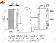 32033 Kompresor, klimatizace EASY FIT NRF