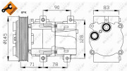 32076 Kompresor, klimatizace EASY FIT NRF