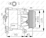 32183G Kompresor, klimatizace US market only NRF