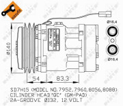 32274G Kompresor, klimatizace US market only NRF