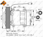 32700 Kompresor, klimatizace EASY FIT NRF