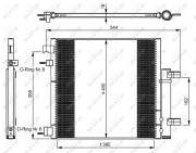 350048 Kondenzátor, klimatizace EASY FIT NRF