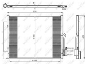 350053 Kondenzátor, klimatizace EASY FIT NRF