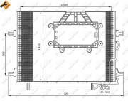 350211 Kondenzátor, klimatizace EASY FIT NRF