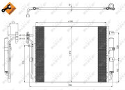 350217 Kondenzátor, klimatizace EASY FIT NRF