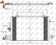 35031 Kondenzátor, klimatizace EASY FIT NRF