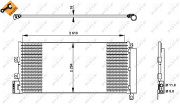 350332 Kondenzátor, klimatizace EASY FIT NRF