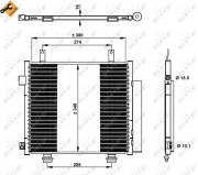 350337 Kondenzátor, klimatizace EASY FIT NRF