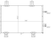 350480 Kondenzátor, klimatizace EASY FIT NRF