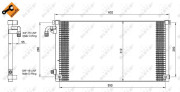 35103 Kondenzátor, klimatizace EASY FIT NRF