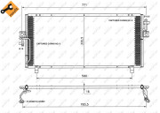 35195 Kondenzátor, klimatizace EASY FIT NRF