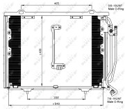 35215 Kondenzátor, klimatizace EASY FIT NRF