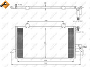 35248 Kondenzátor, klimatizace EASY FIT NRF