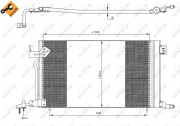 35304 Kondenzátor, klimatizace EASY FIT NRF