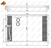 35306 Kondenzátor, klimatizace EASY FIT NRF