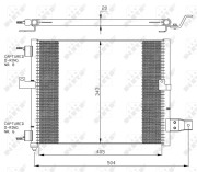 35360 Kondenzátor, klimatizace EASY FIT NRF