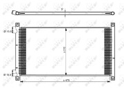 35490 Kondenzátor, klimatizace EASY FIT NRF