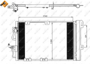 35554 Kondenzátor, klimatizace EASY FIT NRF