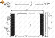 35556 Kondenzátor, klimatizace EASY FIT NRF