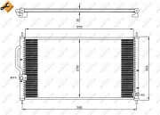 35627 Kondenzátor, klimatizace EASY FIT NRF