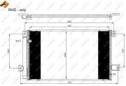 35629 Kondenzátor, klimatizace EASY FIT NRF