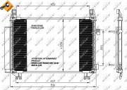 35654 Kondenzátor, klimatizace EASY FIT NRF