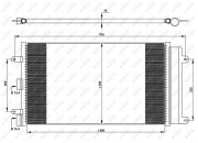 35752 Kondenzátor, klimatizace EASY FIT NRF