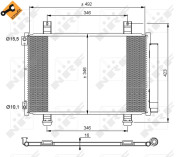 35854 Kondenzátor, klimatizace EASY FIT NRF