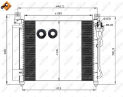 35888 Kondenzátor, klimatizace EASY FIT NRF