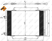 35945 Kondenzátor, klimatizace EASY FIT NRF