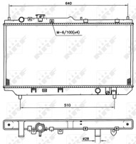 509511 Chladič, chlazení motoru EASY FIT NRF