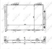 51281 Chladič, chlazení motoru EASY FIT NRF