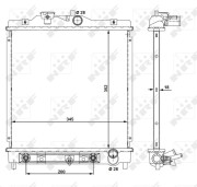 516355 Chladič, chlazení motoru EASY FIT NRF