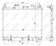 53212 Chladič, chlazení motoru EASY FIT NRF