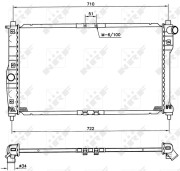 53263 Chladič, chlazení motoru EASY FIT NRF